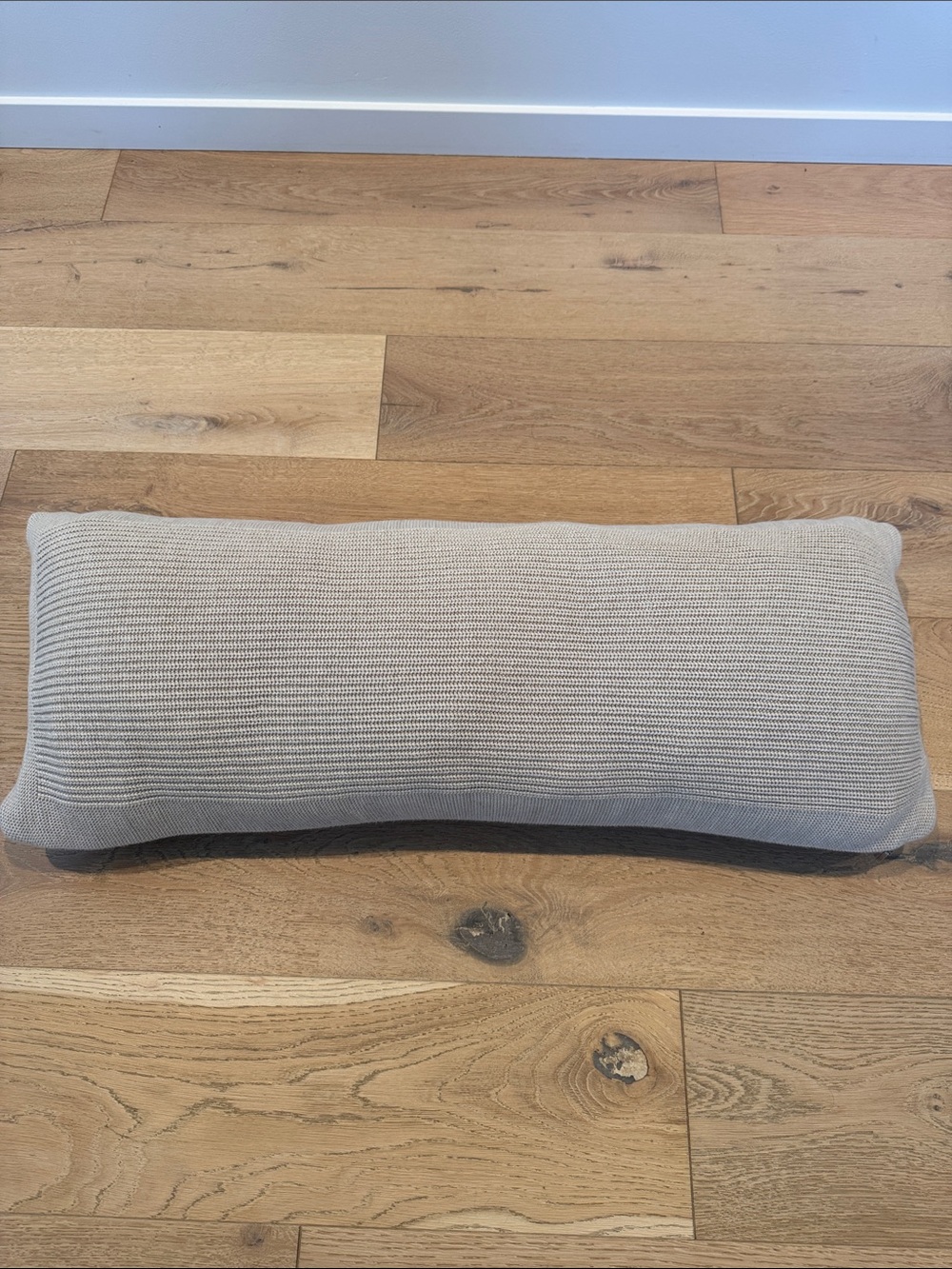 Boll & Branch Ribbed Knit Lumbar Pillow with Insert